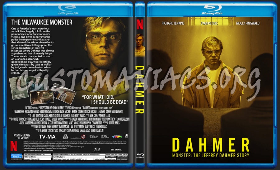 Dahmer Mini-Series blu-ray cover