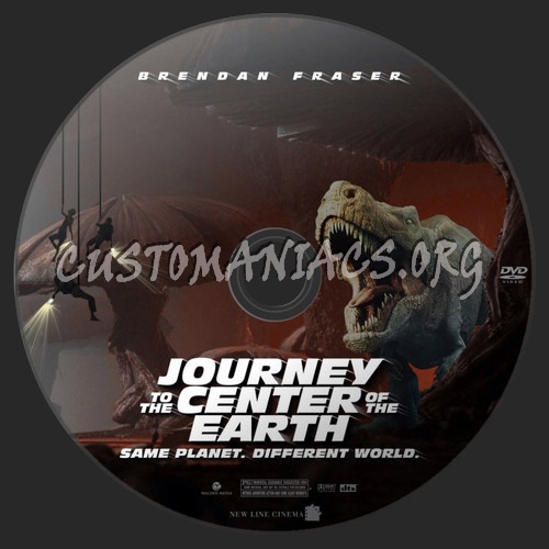 Journey To The Center Of The Earth 3D dvd label
