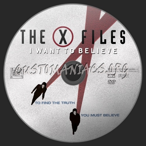 The X-Files: I Want To Believe dvd label