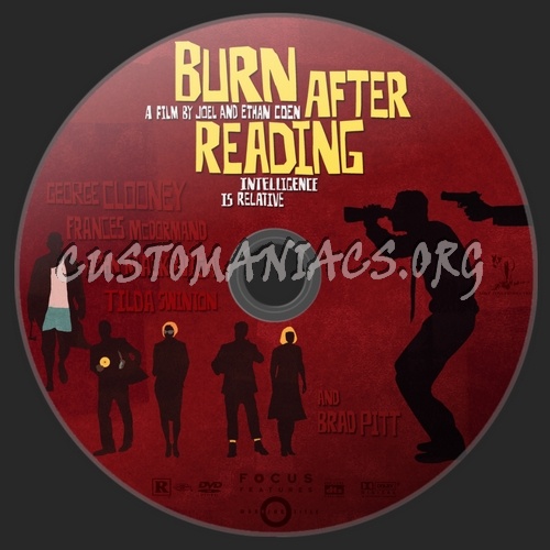 Burn After Reading dvd label