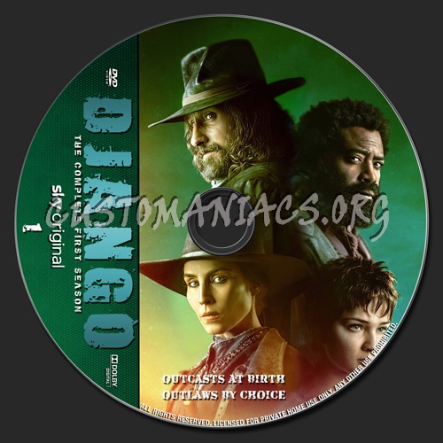 Django Season 1 dvd label