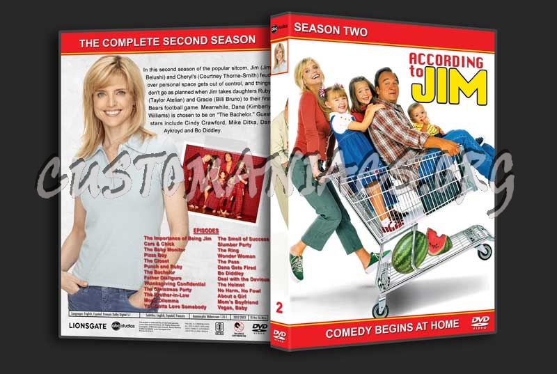 According to Jim - The Complete Series (spanning spine) dvd cover