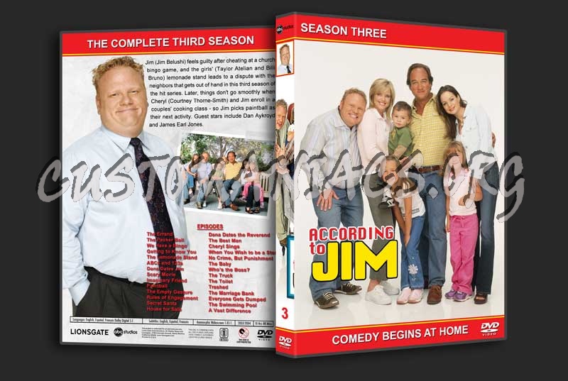 According to Jim - The Complete Series (spanning spine) dvd cover