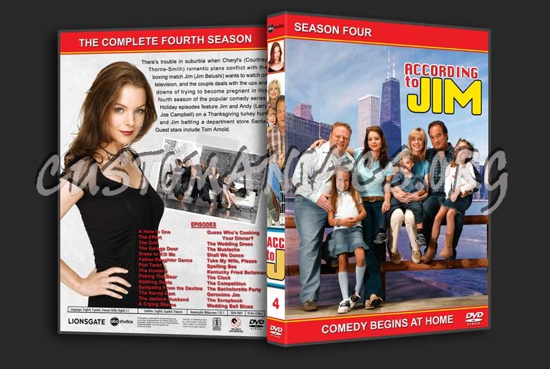 According to Jim - The Complete Series (spanning spine) dvd cover