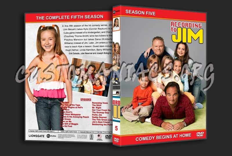 According to Jim - The Complete Series (spanning spine) dvd cover
