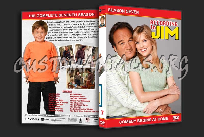 According to Jim - The Complete Series (spanning spine) dvd cover