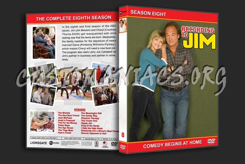 According to Jim - The Complete Series (spanning spine) dvd cover