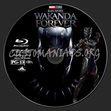 Black Panther: Wakanda Forever blu-ray label
