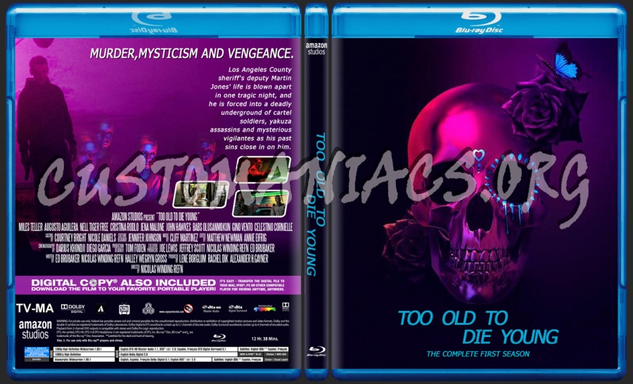 Too Old To Die Young Season 1 blu-ray cover