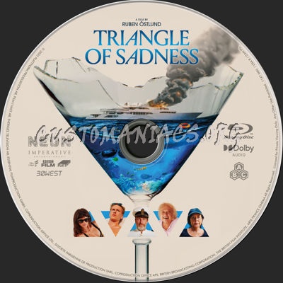 Triangle of Sadness (2022) blu-ray label