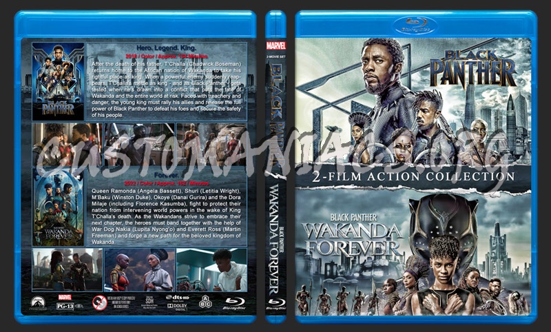 Black Panther Double Feature blu-ray cover