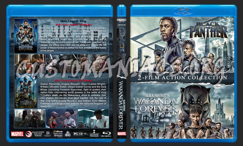 Black Panther Double Feature (4K) blu-ray cover