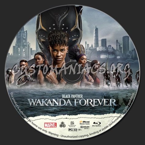 Black Panther: Wakanda Forever dvd label