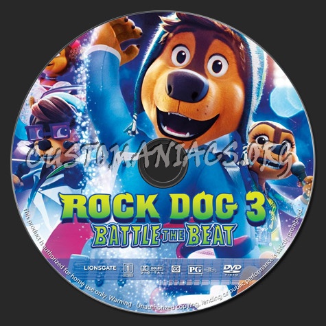 Rock Dog 3: Battle the Beat dvd label