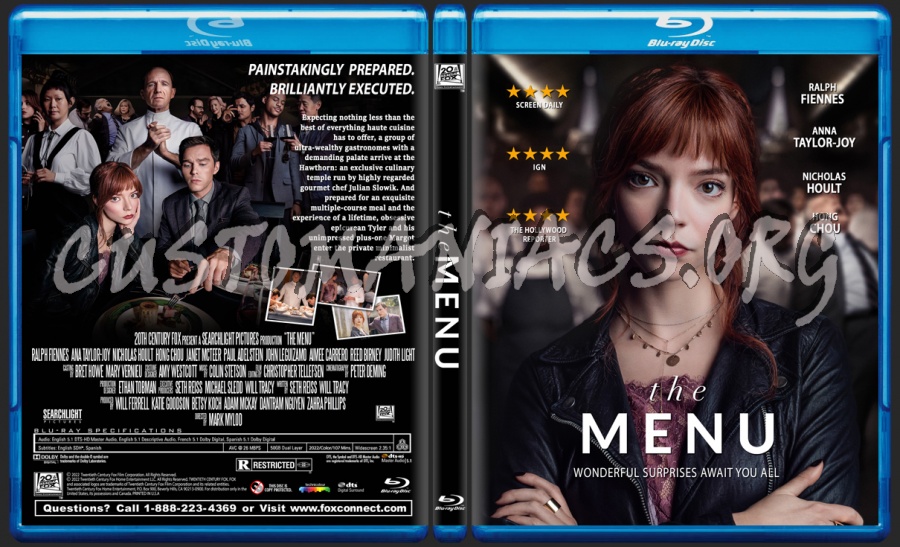 The Menu blu-ray cover
