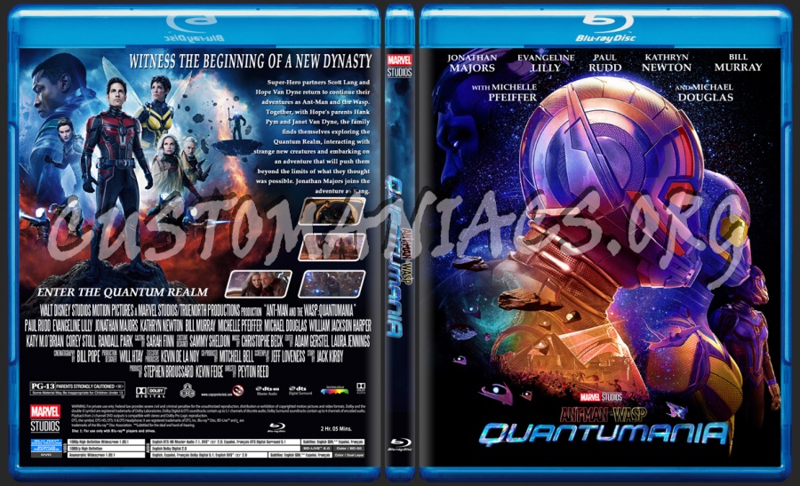 Ant-Man And The Wasp Quantumania blu-ray cover