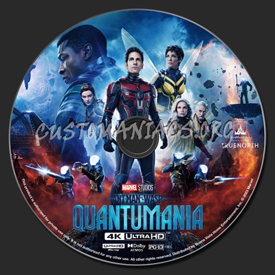Ant-Man And The Wasp: Quantumania 4k blu-ray label