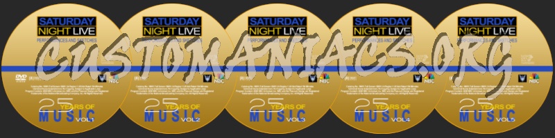 25 Years of Music Set-Gold dvd label