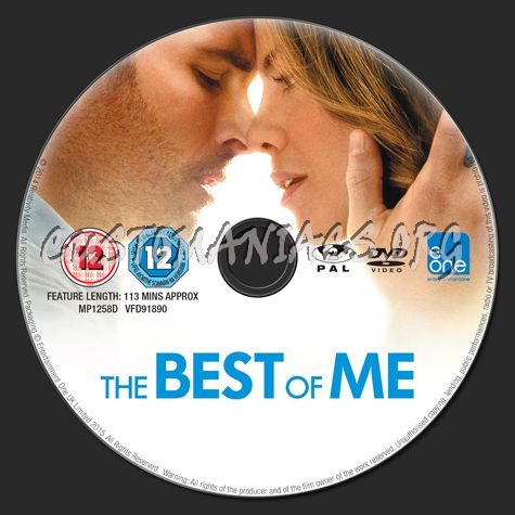 The Best of Me dvd label