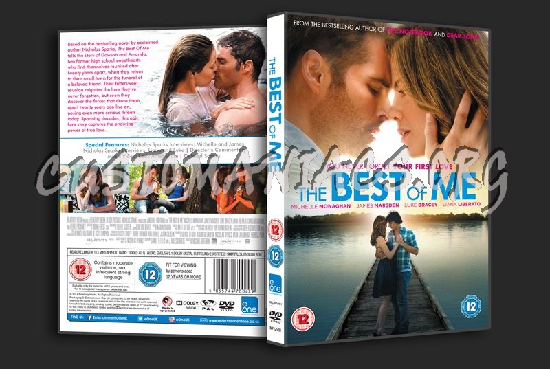 The Best of Me dvd cover