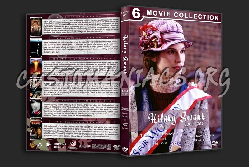 Hilary Swank Filmography Collection - Set 3 (2001-2004) dvd cover