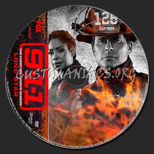 9-1-1 Lone Star Season 4 dvd label