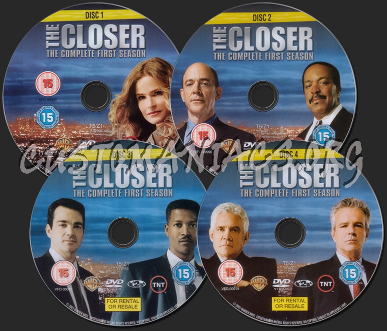 The Closer Complete Season 1 dvd label