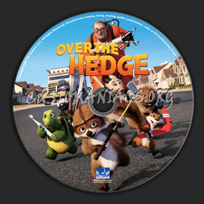 Over The Hedge dvd label