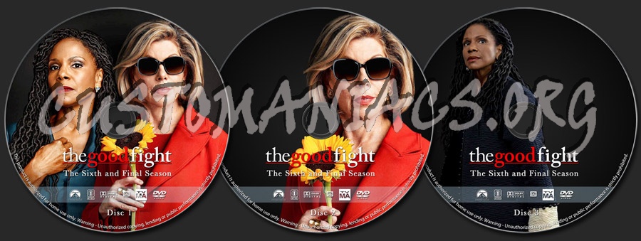 The Good Fight - Season 6 dvd label