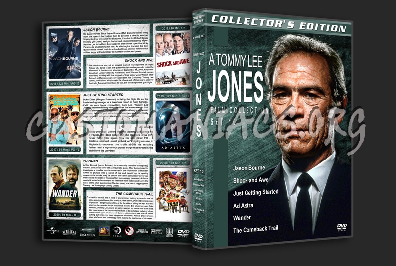 Tommy Lee Jones Film Collection - Set 10 (2016-2020) dvd cover