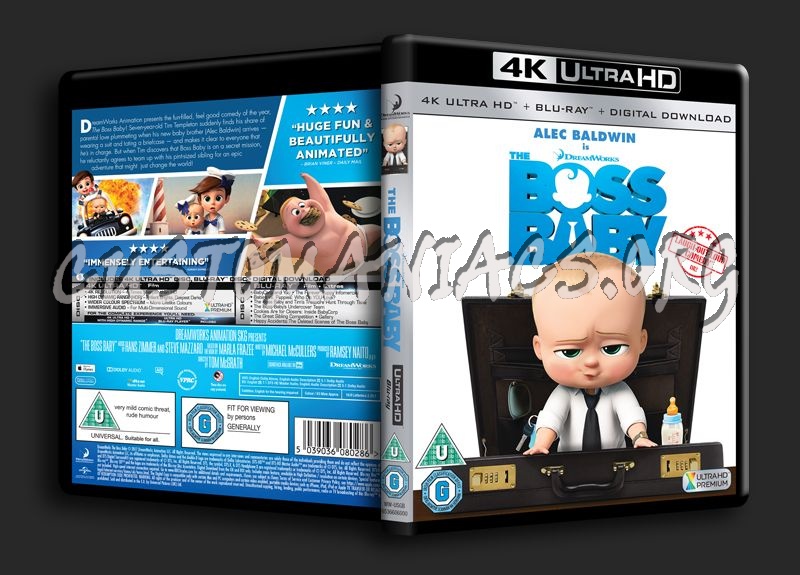 The Boss Baby 4K blu-ray cover