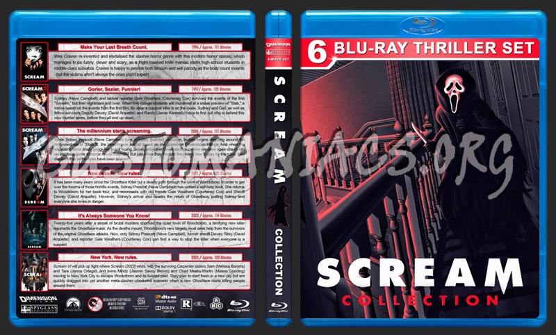 Scream Collection (6) blu-ray cover