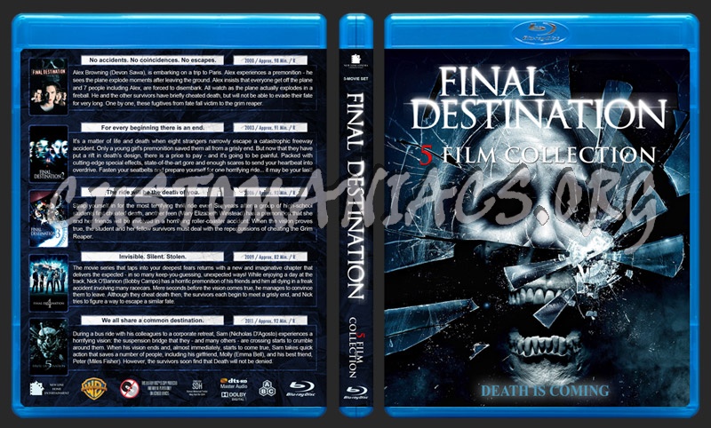 Final Destination 5 Film Collection blu-ray cover