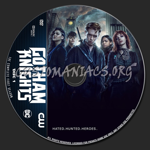 Gotham Knights Season 1 dvd label