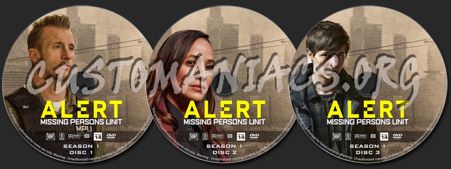 Alert - Season 1 dvd label