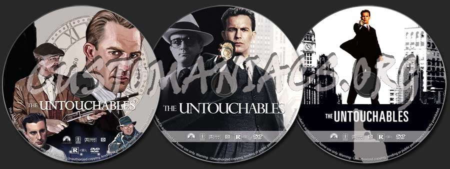 The Untouchables dvd label