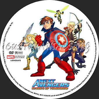 Next Avengers Heroes Of Tomorrow dvd label