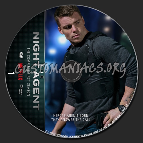 The Night Agent Season 1 dvd label