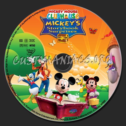 Mickey Mouse Clubhouse: Mickeys Storybook Surprises dvd label