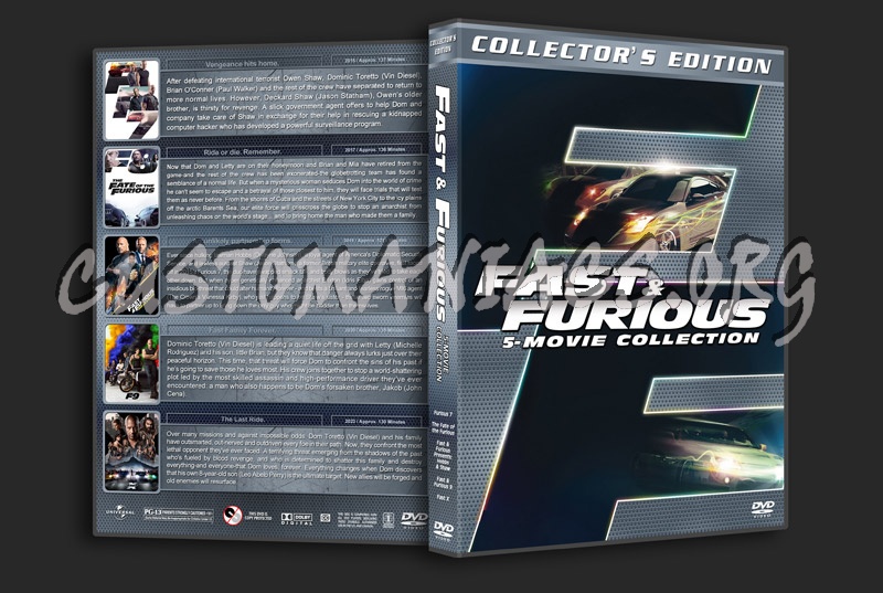 Fast & Furious 5-Movie Collection dvd cover
