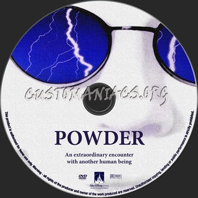 Powder dvd label