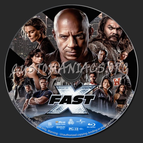 Fast X (The Fast & the Furious 10) blu-ray label