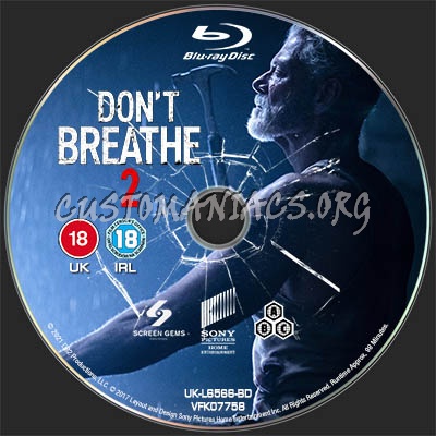 Dont Breathe 2 (2021) Blur-ray Label blu-ray label