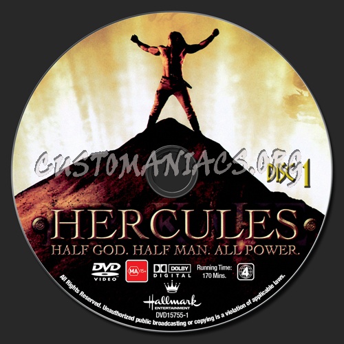 Hercules dvd label