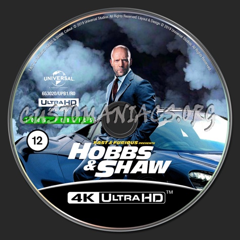 Fast & Furious - Hobbs & Shaw UHD blu-ray label