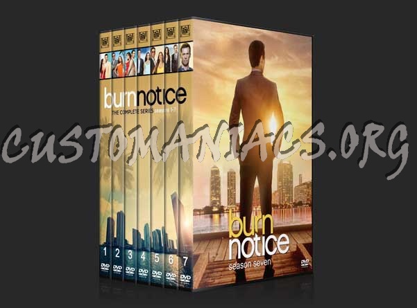 Burn Notice - The Complete Series (spanning spine) dvd cover