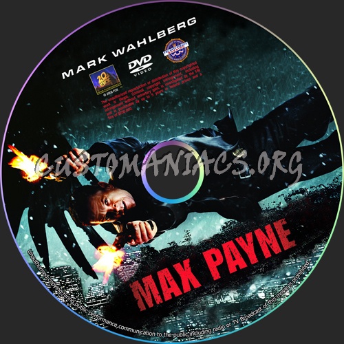 Max Payne dvd label