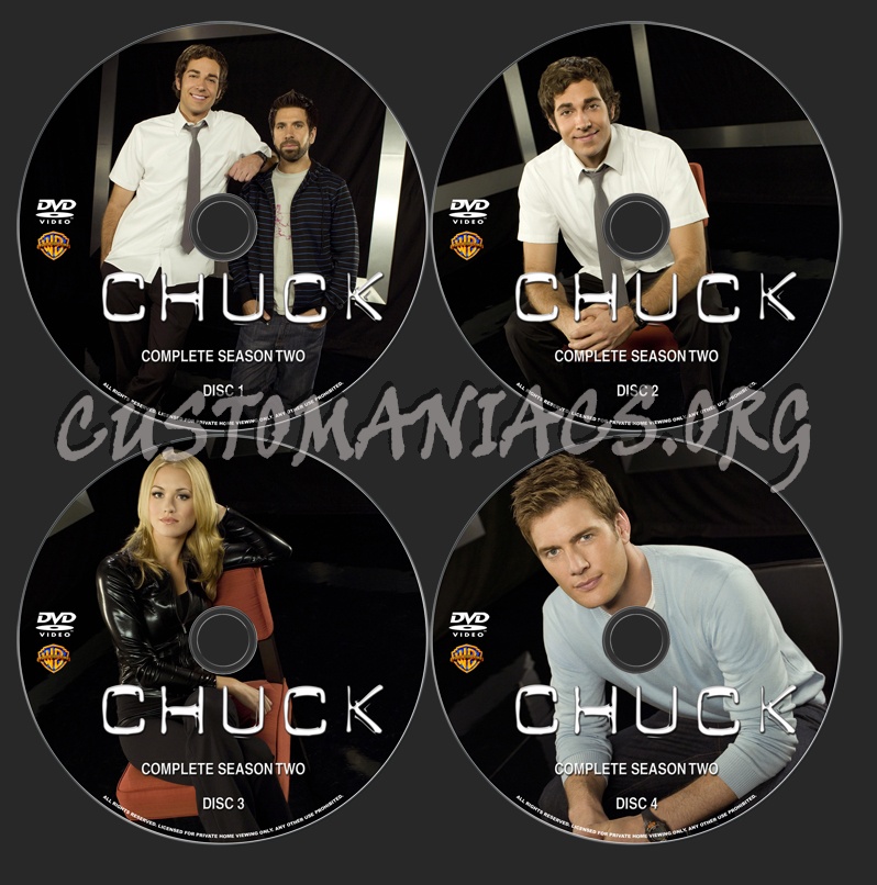 Chuck Season 2 dvd label