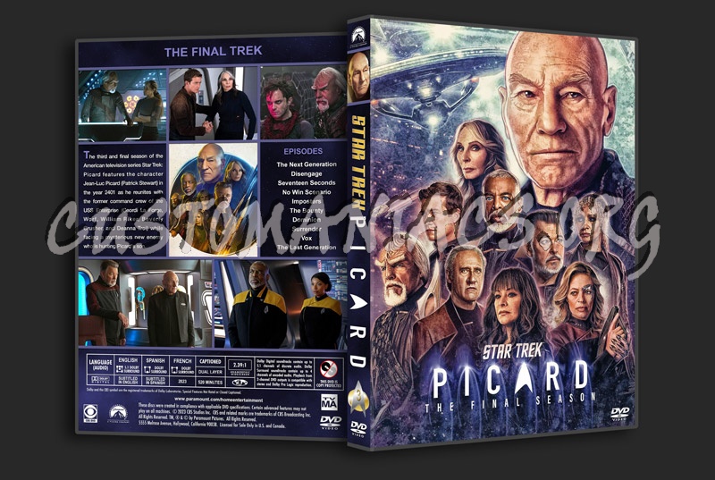 Star Trek: Picard - Season 3 dvd cover