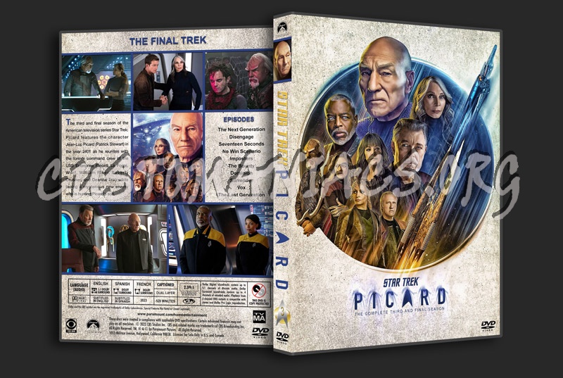 Star Trek: Picard - Season 3 dvd cover